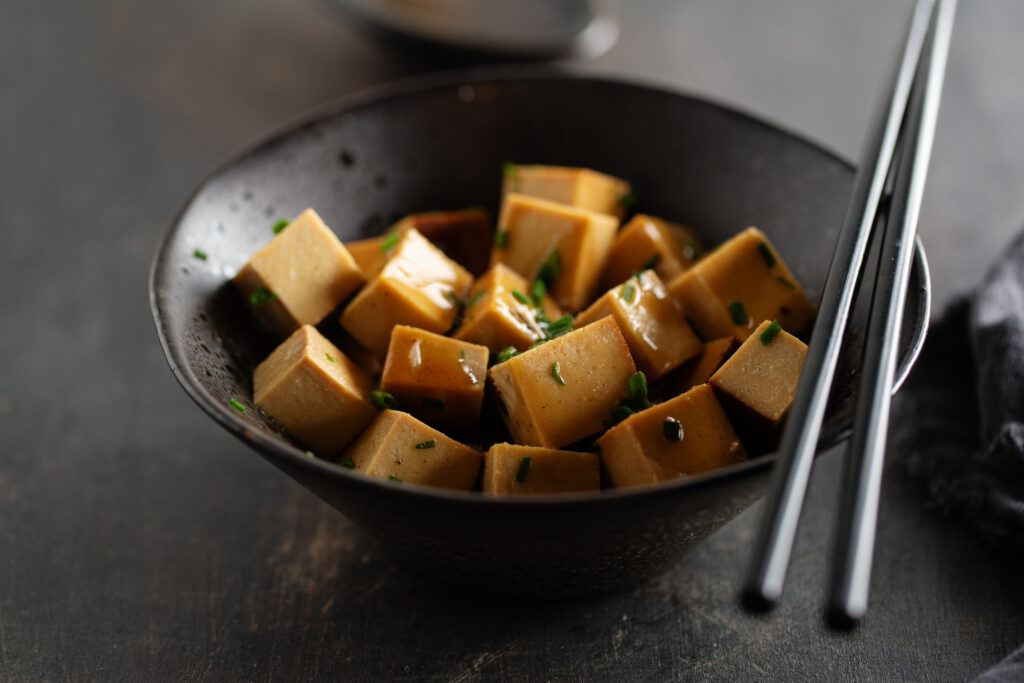 Fried Tofu With Sweet Chilli Sauce