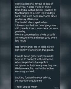 Whatsapp message that was forwarded amongst friends and family