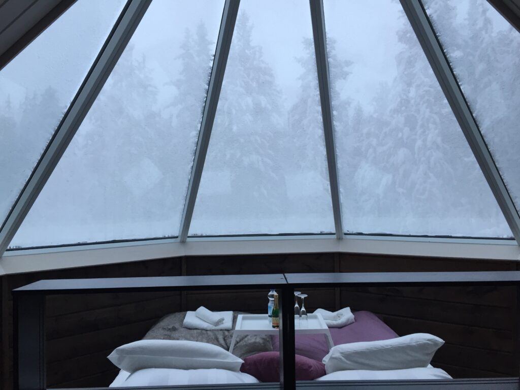 Glass Igloo in Finnish Lapland